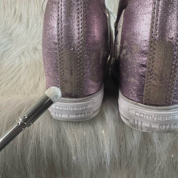 Converse Womens CTAS Lux Mid Wedge Sneakers Shoes Pink 556779C Textile 6.5 - Picture 7 of 11